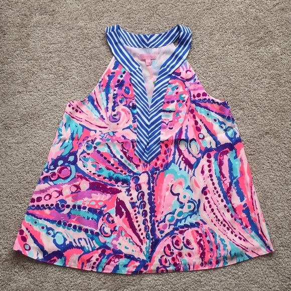 Lilly Pulitzer Tops - NWT Lilly pulitzer colony coral achelle top sz sm
